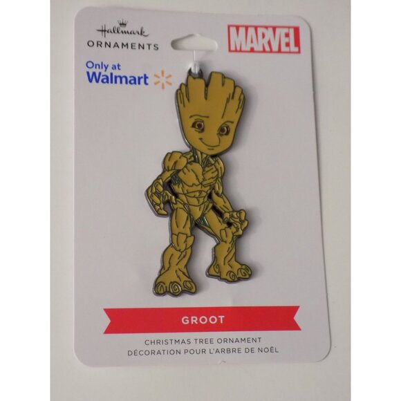 Hallmark Other - Wal-Mart Hallmark 2022 Marvel Groot Flat Metal Christmas Ornament